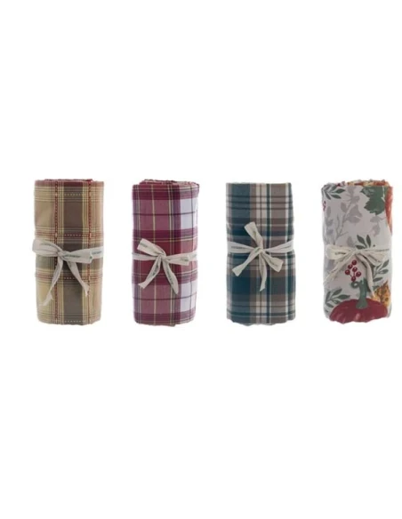 Blanc MariClò - Red Tartan Dream Pumpkins Tablecloth - 140 x 180 cm