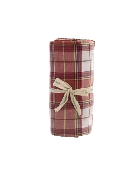 Blanc MariClò - Red Tartan Dream Pumpkins Tablecloth - 140 x 180 cm