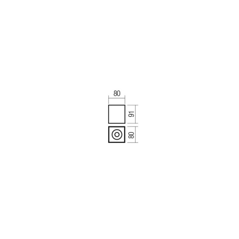 Redo Group - Corinth Lampada da Soffitto Quadrata