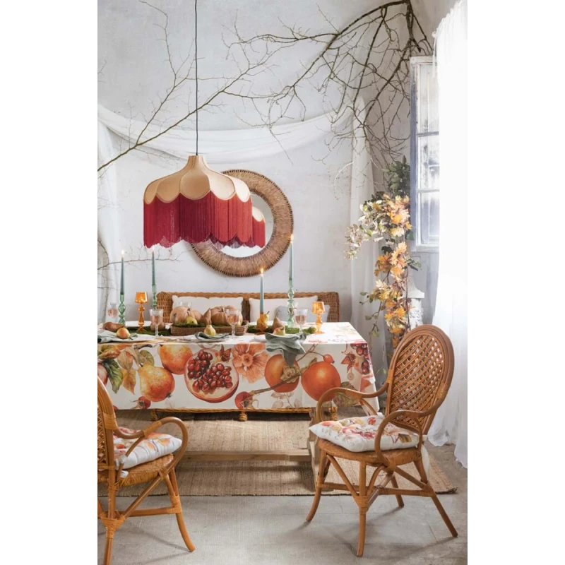 Blanc MariClò - Runner Persimmon con Gala - 50 x 160 cm