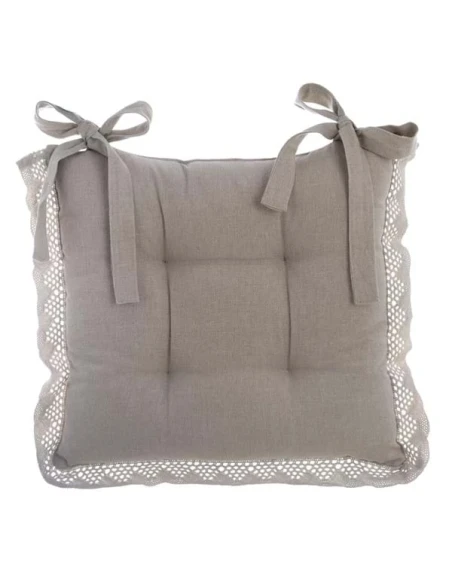Blanc MariClò - Profilled Chair Cushion with New Infinity Lace - Beige