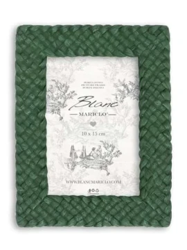 Blanc MariClò - Amor et Memoria Weaving Photo Frame - Green