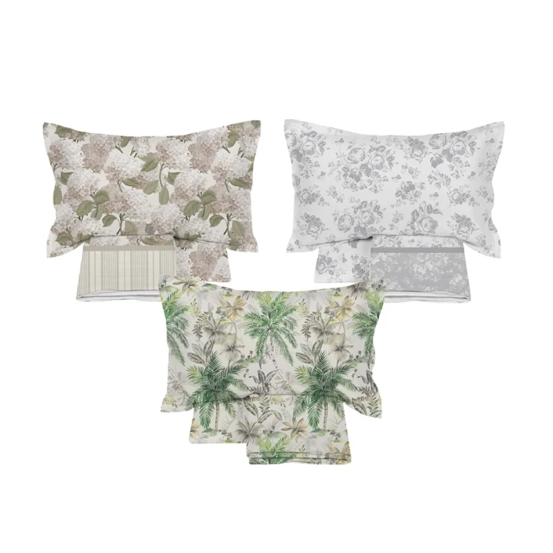 Blanc MariClò - Tropical Hydrangea Rose Collection Bed Set - Hydrangeas