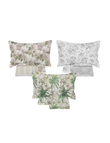 Blanc MariClò - Tropical Bed Set Hydrangea Rose Collection - Tropical