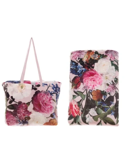 Blanc MariClò - Velvet Collection Floral Quilt