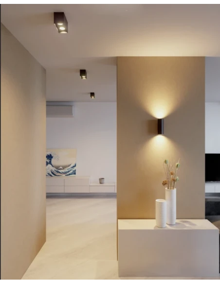 Redo Group - Corinth Lampada da Soffitto Doppia Quadrata