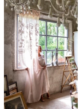 Blanc MariClò - Flower Lace Curtain - Beige