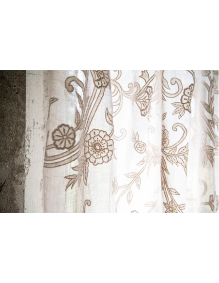 Blanc MariClò - Flower Lace Curtain - Beige