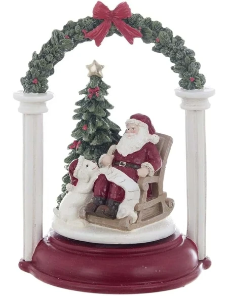 Blanc MariClò - Santa Claus Music Box - 17 x 15 x H 24.5 cm