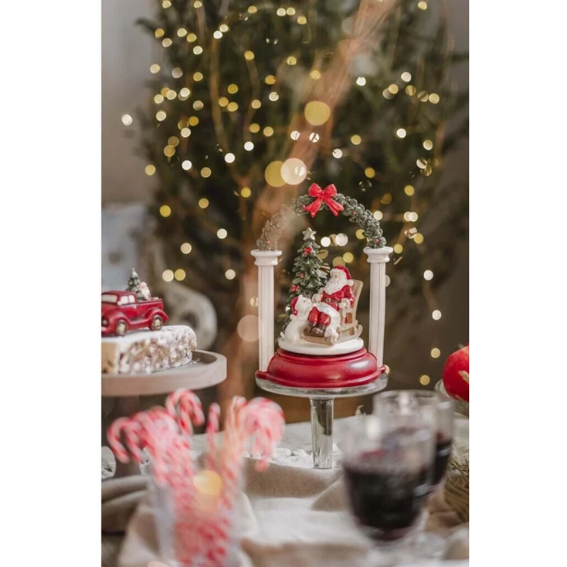 Blanc MariClò - Santa Claus Music Box - 17 x 15 x H 24.5 cm