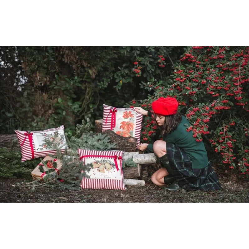 Blanc MariClò - Jingle Bells Cushion - Christmas Star