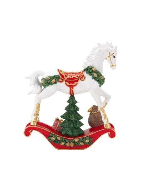 Henriette - Rocking Horse Ornament - Red