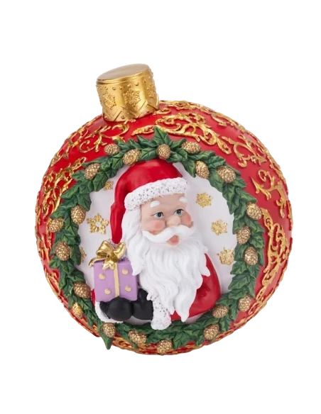 Henriette - Santa Claus Ball Decoration - Red